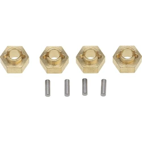 4PCS 3MM Brass Hex Adapter for 1/24 AXIAL SCX24 AXI90081 RC Model Car Accessories
