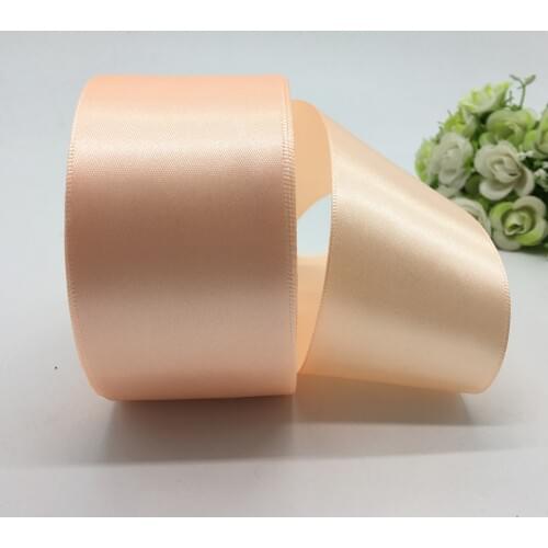 5Yards/lot 50mm Light pink Satin Ribbon Bow Craft Decor Wedding Christmas Party Decoration DIY Craft Sewing Supplies