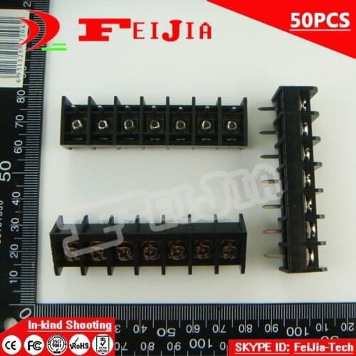 50PCS HB9500S-9.5-7P / HB9500S 9.5mm 7Pin Barrier Terminal Block Screw Terminal Block Pitch 9.5mm Terminal Block Free Shipping