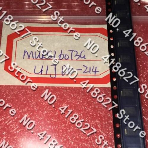 50PCS/LOT MURS160T3G SMB DO-214AA Screen Printing: U1J 1A 600V Fast Recovery Diode