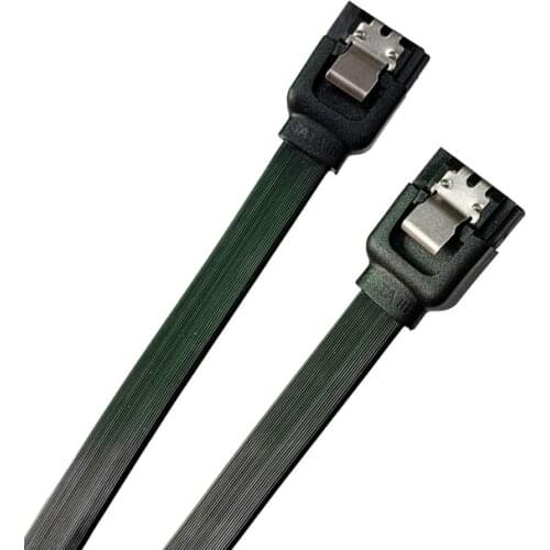 6Gb/s SATA3 Serial ATA DATA cable w/ latch Locking for PC Laptop SATA 3.0 SATAIII 6Gbps HDD Hard Drive Disk/ SSD