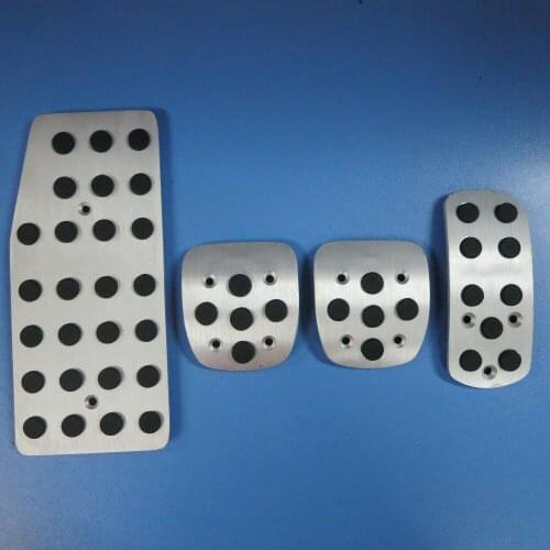 TTCR-II Car Accessories For Nissan Tiida 2006-2009 MT/AT Manual Auto Brake Fuel Acelerator Footrest Foot Rest Pedal Pad Stickers