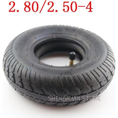 Free shipping 2.80/2.50-4 inner and outer tire 280/250-4 air tyre fits Gas / Electric Scooter ATV Elderly Mobility Scooter