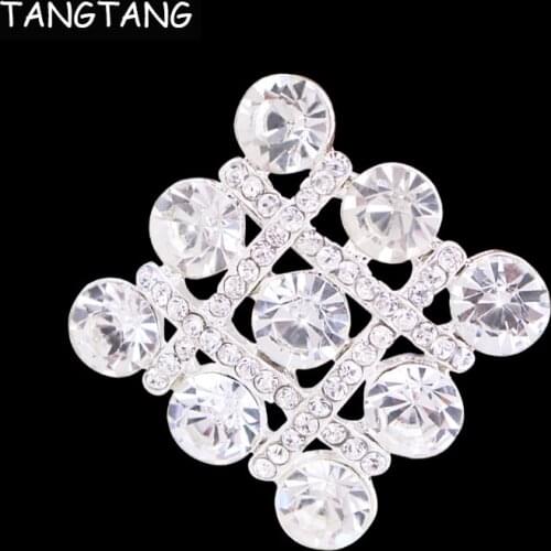 Clear Brooch Cubic Zirconia Square Rhinestone Crystal Brooch With Pin For Women Garment Accessories Best Gifts, Item no.:ART134