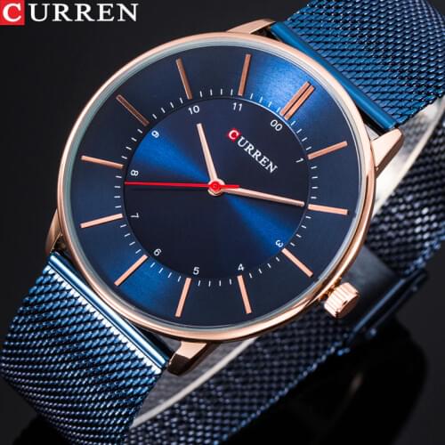 CURREN Brand Luxury Men Waterproof Stainess Steel Casual Watches Mens Quartz Sport Wrist Watch Male Clock relogio masculino