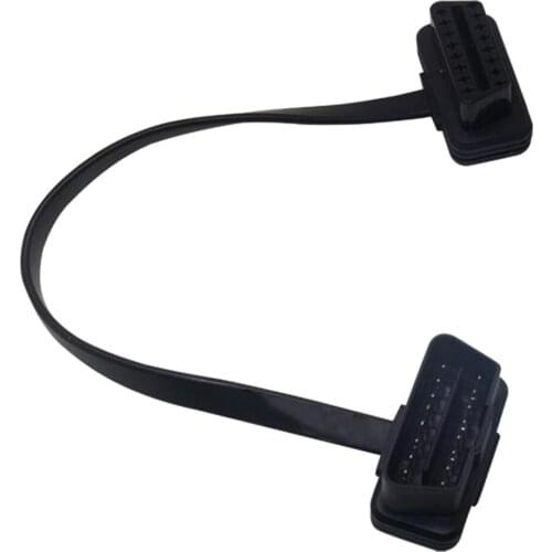 1PC 30/60/100CM OBD2 16Pin Male to Female ELM327 Diagnostic Extension Cable Connector