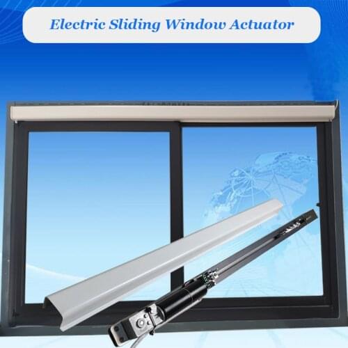 Electrical Sliding Window Actuator DC Automatic Open/Close Window Electrically 1.5m Length Sash Opener Manual Push