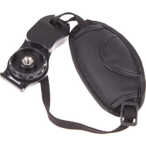 Hot Black Hand Grip Camera Strap PU Leather Hand Strap For Dslr Camera for Sony Olympus Nikon Canon EOS D800 D7000 D5100 D3200