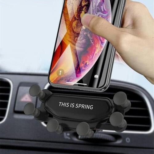 Gravity Car Non-Slip Grip Holder For Cellphone in Car Air Vent Clip Mount No Magnetic Mobile Phone Holder GPS Stand for Samsung
