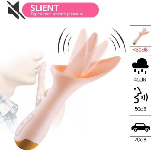 Sex Products Toys for Adults Powerful Tongue Licking Vibrators Oral Sex Clitoris Stimulator G Spot Vaginal for Women 30 Speeds