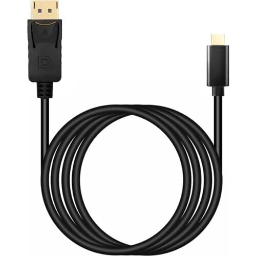 Type-C USB C to DP Display Port 4K Displayport Cable for Macbook Huawei P30 Dock Samsung S9 Dex TV Monitor Projector