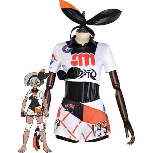 Game Pokemon Sword Shield Cosplay Costume Stage costumes custom-made Halloween costume Wig