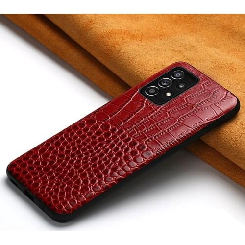 LANGSIDI Genuine leather Phone case For samsung Galaxy A72 A52 a51 shockproof Brand cover For samsung a72 S21 ultra a52 fundas