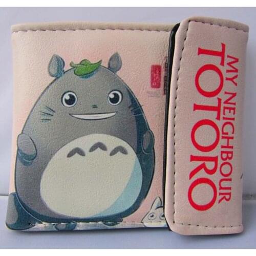 Miyazaki Hayao Anime My Neighbor Totoro Folding PU Short Wallet/Totoro Button Purse
