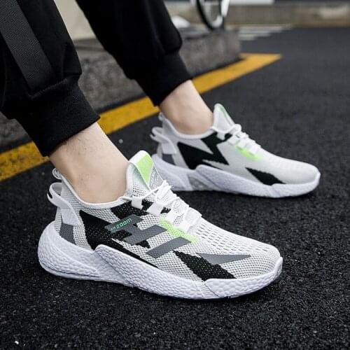 Men Shoes 2021 Autumn Lace-Up Comfortable Sneakers Outdoor Walking Footwear Breathable Lightweight Casual Shoes