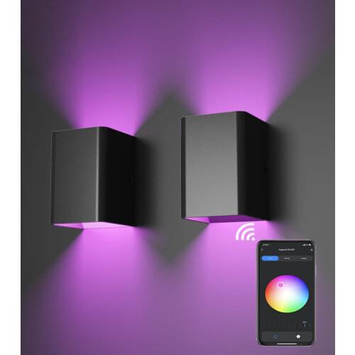 3W 6W 9W 12W Wall Sconces Round Or Square Shell Bedroom Bedside Lamp AC85-265V For Indoor Stair Corridor Hotel LED Wall Lamp