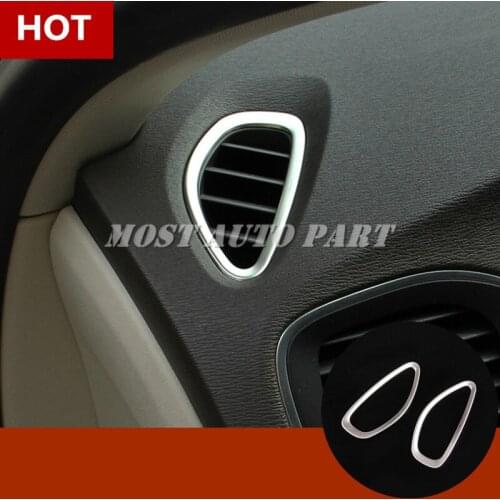 Interior Dashboard Air Vent Outlet Trim Cover 2pcs For VOLVO V40 2012-2019 Car accesories interior Car Trim