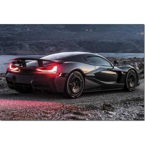 Rimac C Two Sport Car Wall Art Posters Canvas Prints Paintings Wall Picture For Living Room Decor