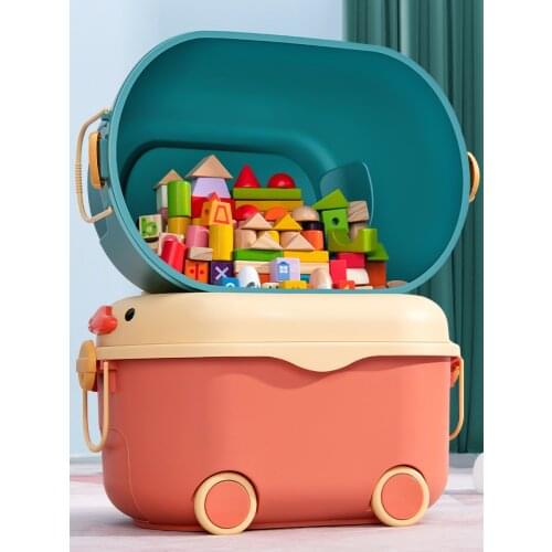 Plastic Clothes Cute Storage Box on Wheels Mold Multi Medicine Stationery Storage Box Organiser Toy Organizador Home Life BL50SB