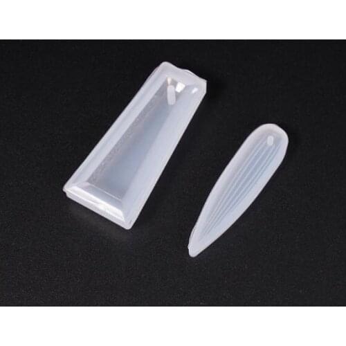 Leaf Trapezoid shape earring pendant Silicone Mold for jewelry making Resin jewelry tool UV epoxy resin molds decorative crafts