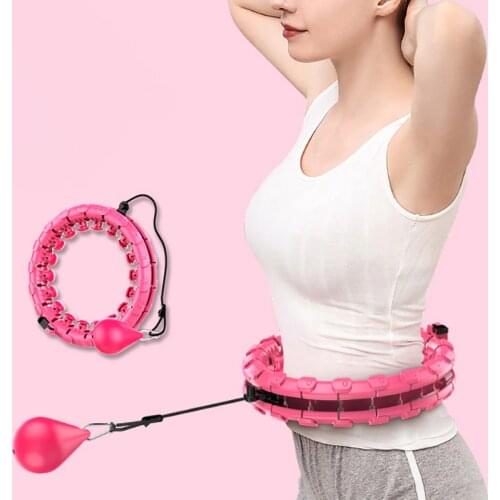 Sport Hoop With Detachable Adjustable Thin Waist Abdominal Exercise Gym Hoop Fitness Equipment Home for Kids Adult Loose Weight