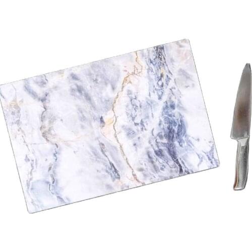 Blue Marble Glass Cutting Board