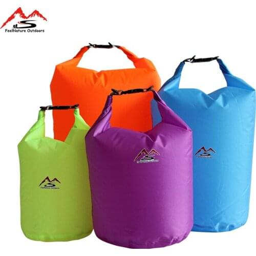 4-Color Multi-Size Waterproof Moisture-Proof Large Capacity Rafting Kayaking Sack For Camping Beach Bag Drifting Trekking Bags