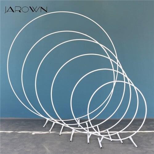 JAROWN Wedding Arch Round Stand Iron Shelf Balloon Arch Birthday Party Background Decoration Home Decoration Props
