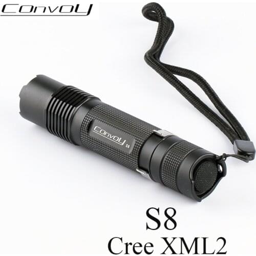 Convoy S8 with Cree XML2 T6 U2 LED Flashlight EDC Torch S2 Plus linterna LED Bike Light 18650 Flash Light Work Camp Tent Lamp