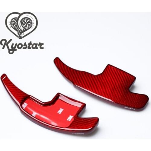 DSG paddle extensions Real Carbon Fiber Paddle Shift for Mustang 2015-2017 Steering wheel shift paddle shift switch for Ford