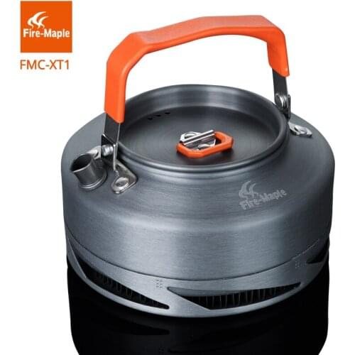 Fire Maple FMC-XT1 Outdoor Camping Picnic Heat Exchanger Kettle Coffee Tea Pot 0.8L with Heat Proof Handle Tea Filter