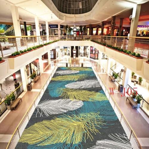 High-quality 3D Feather Printed Hallway Carpet Creative Household aisle Carpets Living Room Bedroom Rugs Tatami Antiskid Mats