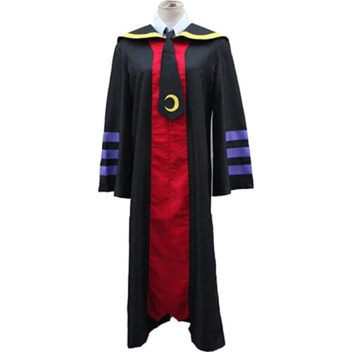 Ansatsu Kyoushitsu/Assassination Classroom Korosensei Halloween Cosplay Women/men Robe with Tie Carnival Party Clothing 89