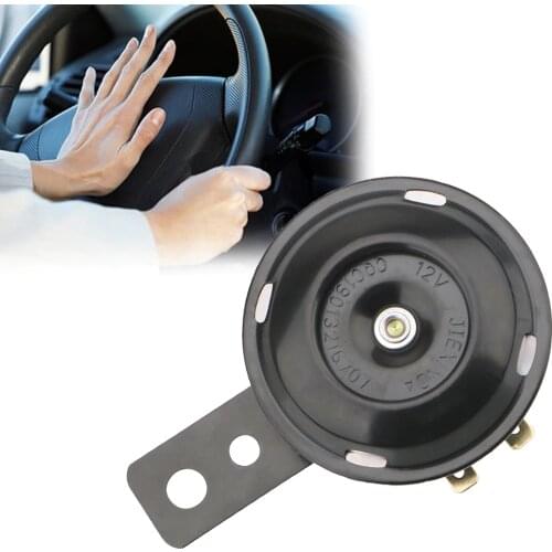 Universal 12V Horn 1.5A 105db Motorcycle Electric Horn Kit Waterproof Round Loud Horn Speakers Signal for Auto Motorcycle