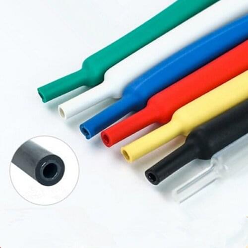 10cm*10pcs=1m 3.2mm heat shrinkable tube with glue 3:1 Shrink the shrinkable tube with glue Cable Wire Waterproof Wrap Wire