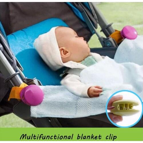 2pcs Baby Stroller Anti Tipi Clip Anti-slip Blanket Clip Fasteners Grippers Suspenders Sheet Holder Stroller Car Seat Accessory