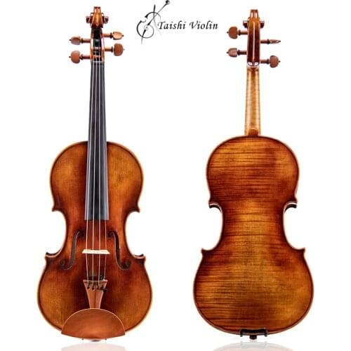 40-y old European wood! Master 4/4 Violin!Copy Antonio Stradivari Strong and Deep Tone!Free Shipping!AUBERT Bridge! case+bow