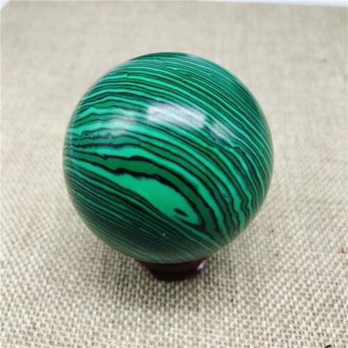 50mm new natural malachite crystal ball, healing, for home decoration