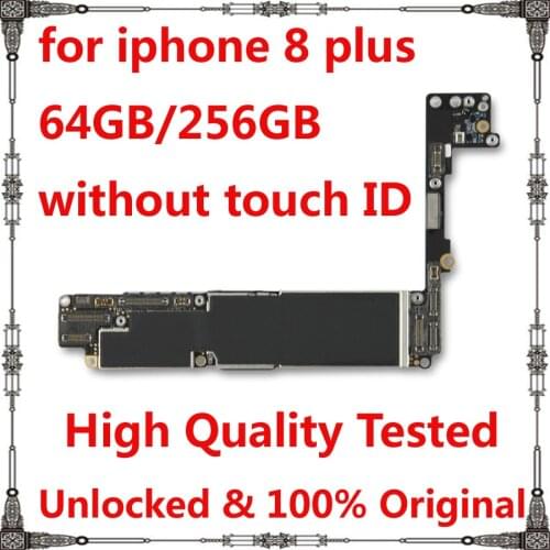 64GB 256GB Mainboard for iphone 8 plus 8p Original High quality Factory Unlocked without touch ID for iphone8 plus logic board