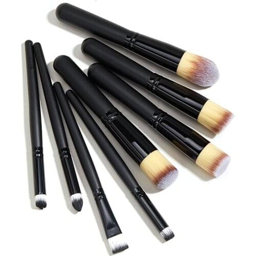8Pcs EyeShadow Brushes Set Nylon Hair Cosmetics Blending Smudge Shader Makeup Brushes Beauty Cosmetics Kit