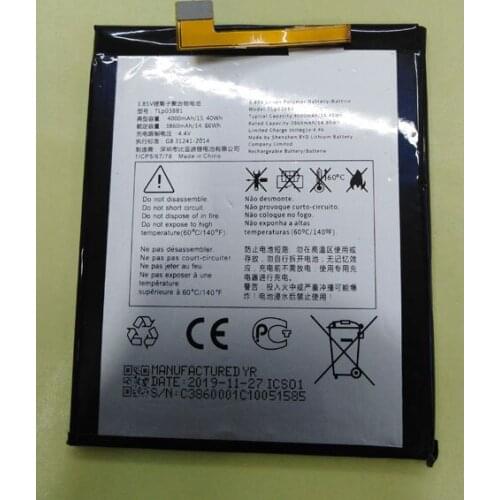 New 4000mAh TLp038B1 Replacement Battery for Alcatel One Touch 5090Y 7071D 7071DX XL A7 LTE Dual SIM TD-LTE Phone Batteries