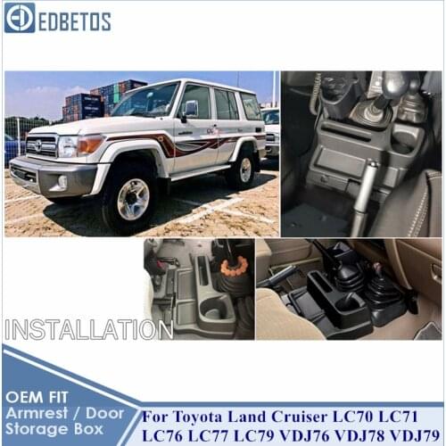 Land Cruiser LC70 LC71 LC76 LC77 LC79 VDJ76 VDJ78 VDJ79 Armrest Storage Glove Box For Toyota Land Cruiser Car Organizer