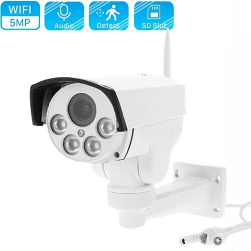 OwlCat HD 1080P Waterproof Bullet PTZ IP Camera Wifi Outdoor 2.0mp 5X Auto Zoom Security CCTV Camera Audio Mic IR Onvif SD Card