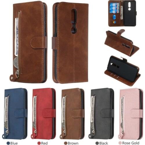 Wallet Card Cases Magnetic Flip Leather Cover For Nokia 1 Plus 3.2 2019 4.2 2019 Vintage Bags Phone Etui Hoesje Coque