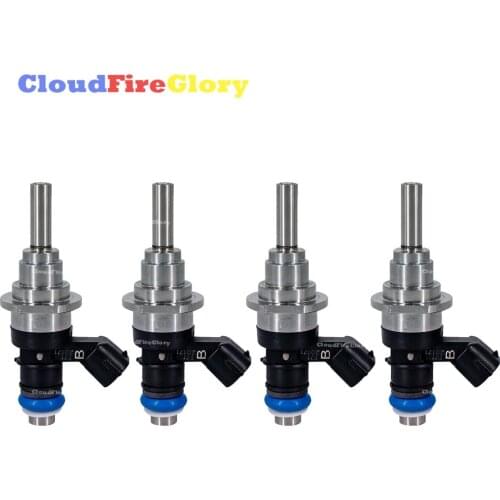 CloudFireGlory For Mazda Speed 3 2007-2013 CX-7 Turbo 2.3L 2007 2008 2009 2010 2011 12 4Pcs Fuel Injector L3K9-13-250A E7T20171