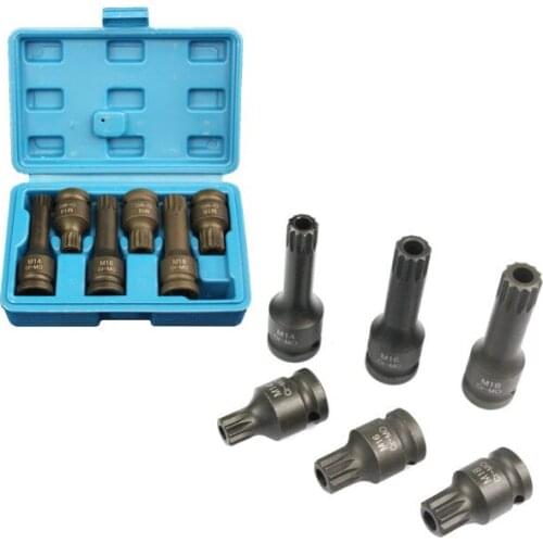 CTV M14 M16 M18 Oil Pan Drain Plug Screw Bolt Star Tamper Proof Socket Tool FOR VW AUDI