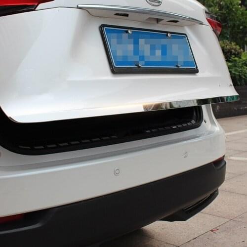 STAINLESS STEEL For LEXUS NX200T NX300H 2015 2016 2017 Rear Trunk Lid Cover Tailgate Trim Rear door decorative bright strip