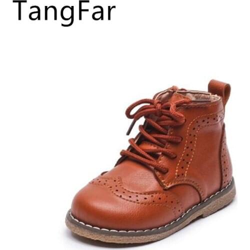 Childrens Middle Tube Martin Boots 2020 Side Zipper Student Shoes Sneakers Girls Soft Sole Casual Boot