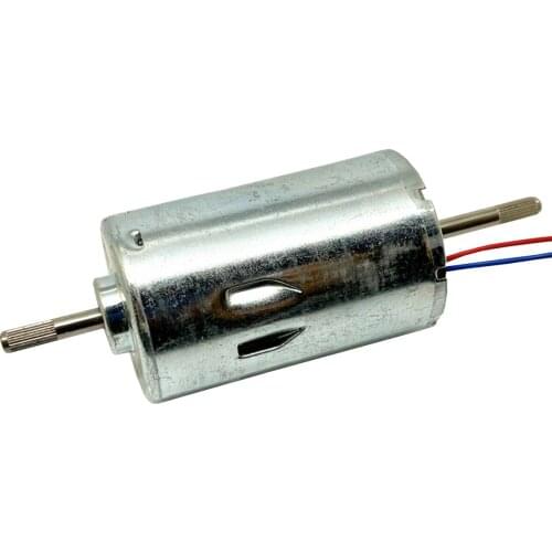 Brand new 775 DC carbon brush motor Double-headed shaft Low speed High torque Front and rear ball bearings Flower axis