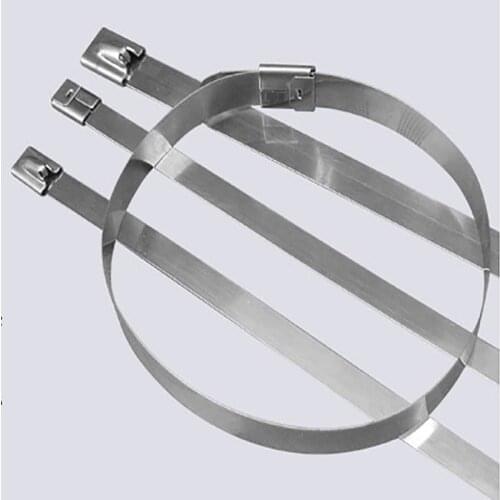 25pcs 7.9x150/200/260/300/350/400/450 to 900mm Stainless Steel natural Cable Ties Locking Metal Zip-Exhaust Wrap Multi-Purpose